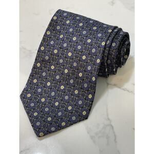 Vintage Harve Benard by Benard Holtzman Silk Retro Geometric Tie 59 x 4 USA